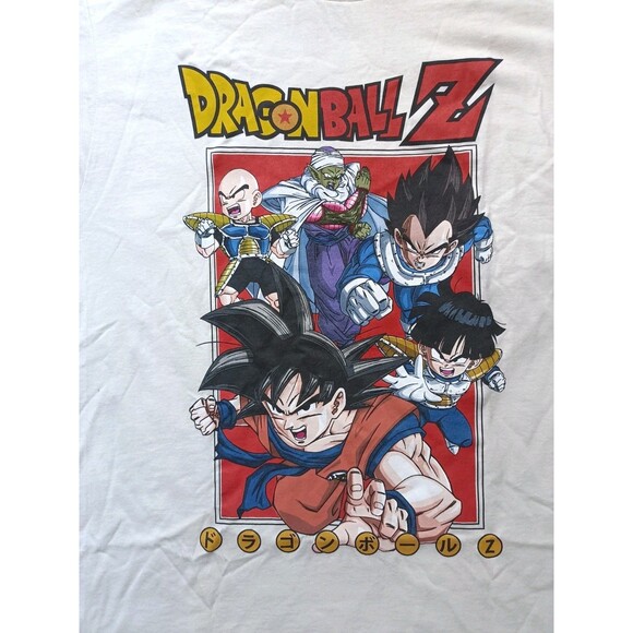 Dragon Ball Z T-Shirt Men's Large Beige Short Sleeve - Picture 2 of 6
